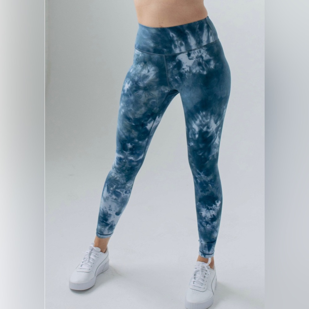 Savvi Reef leggings in light blue